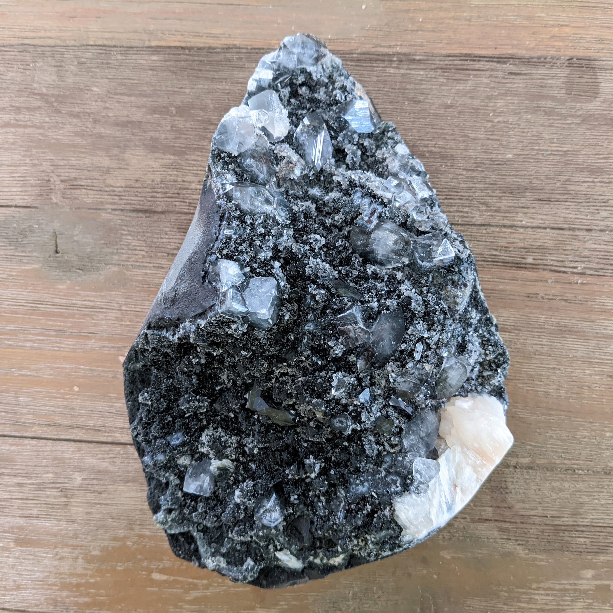 Black Chalcedony with Apophyllite & Zeolite