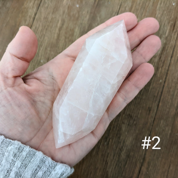 Rose Quartz Double Terminated Points