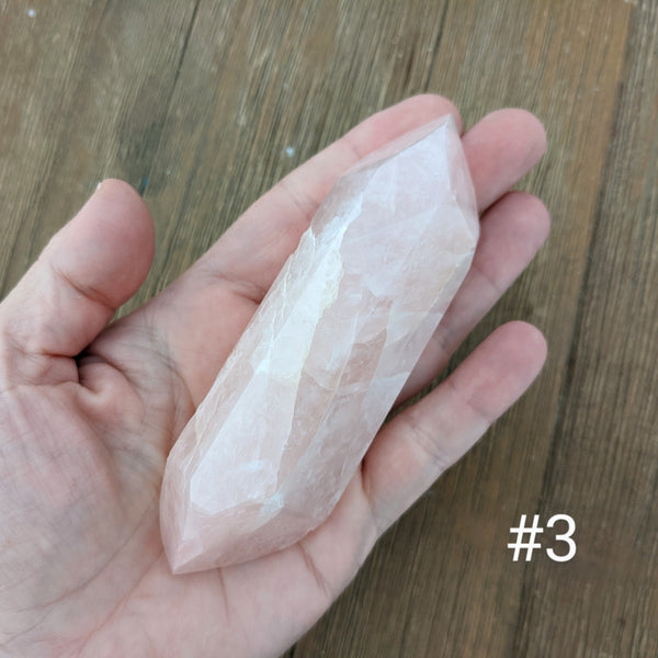 Rose Quartz Double Terminated Points