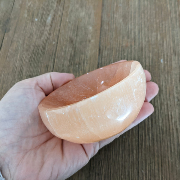 Orange Selenite Bowl