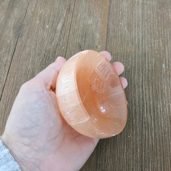 Orange Selenite Bowl