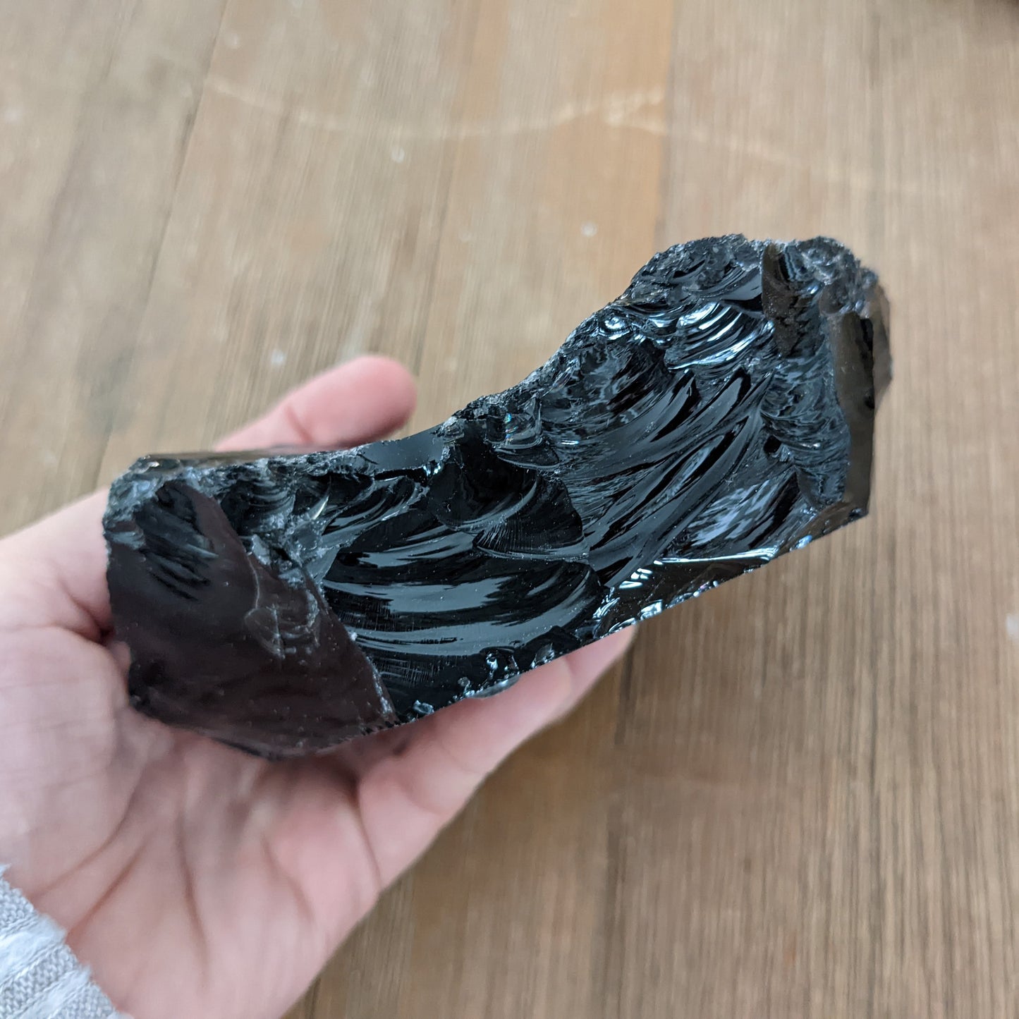 Black Obsidian Candle Holder