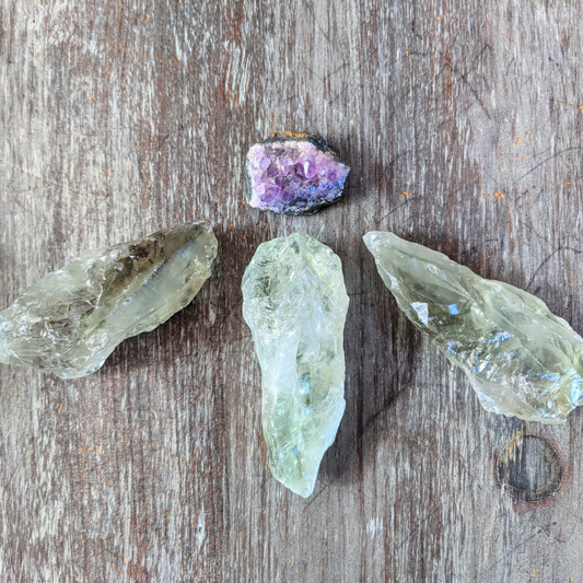 Prasiolite (90-100 grams)