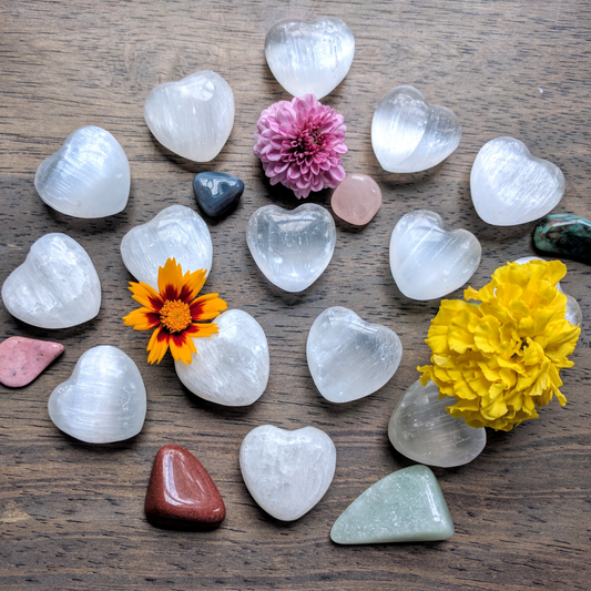 Selenite Mini Heart